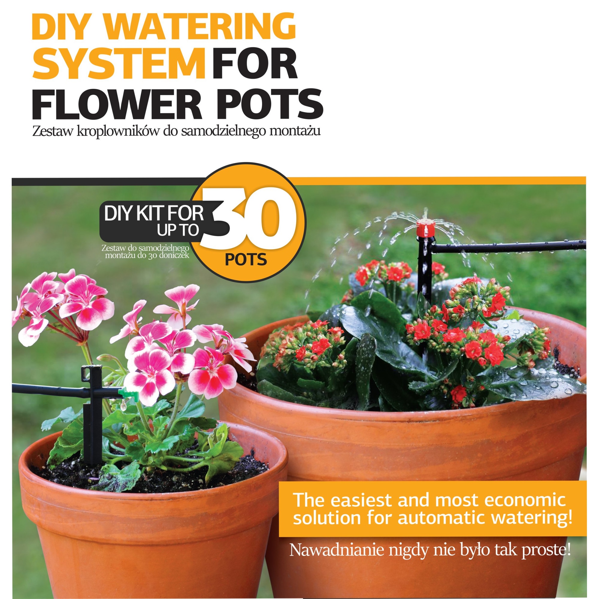 Kit irigare pentru 30 ghivece