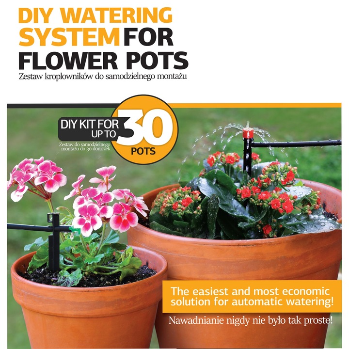 Kit irigare pentru 30 ghivece