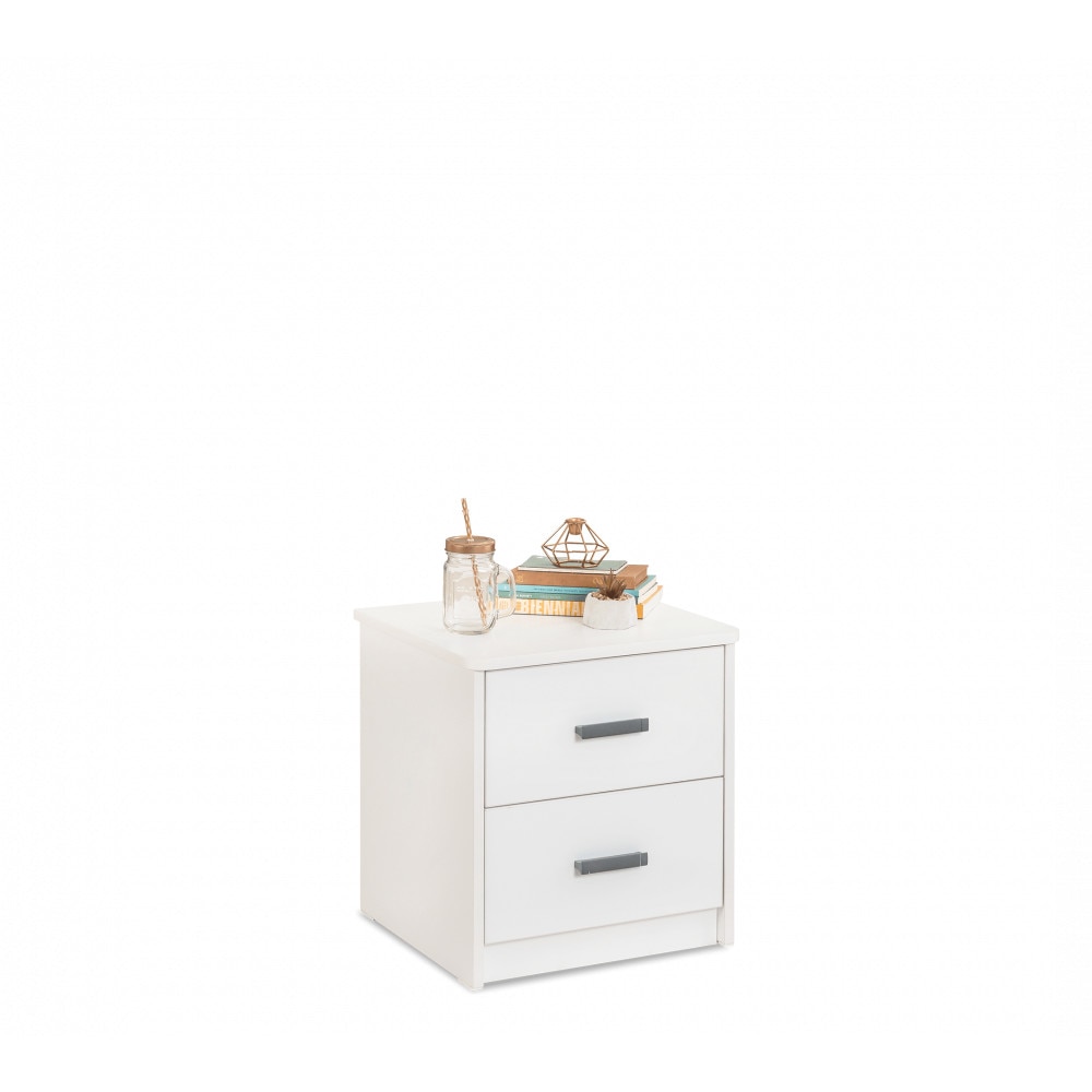 Noptiera White 43x46x41 cm