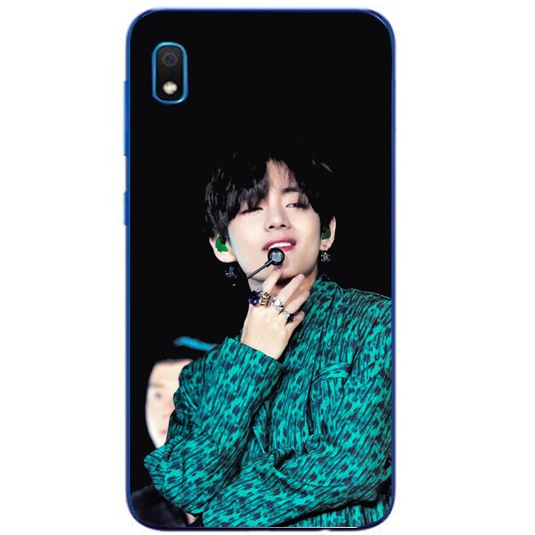 Husa din Silicon, BTS Kim Tae-Hyung pentru Samsung Galaxy A10, Multicolor