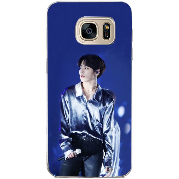 Husa din Silicon, BTS Jeon jungkook pentru Samsung Galaxy S7 Edge, Multicolor