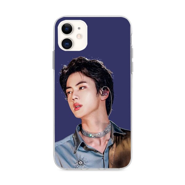Husa din Silicon, BTS Jin pentru iPhone 11, Multicolor