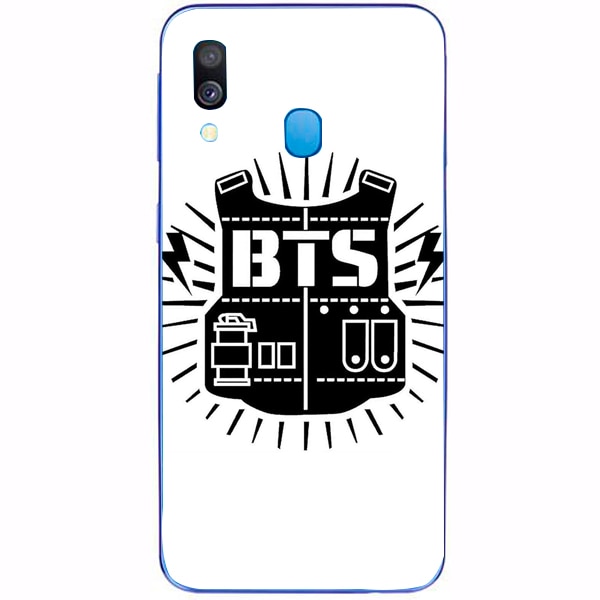 Husa din Silicon, BTS Logo Army pentru Samsung Galaxy A40, Multicolor
