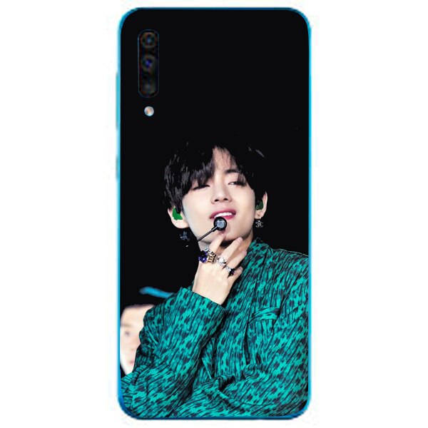 Husa din Silicon, BTS Kim Tae-Hyung pentru Samsung Galaxy A70, Multicolor