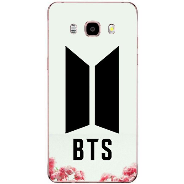 Husa din Silicon, BTS Logo Flowers pentru Samsung Galaxy J5 (2016), Multicolor