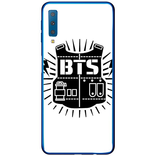 Husa din Silicon, BTS Logo Army pentru Samsung Galaxy A7 (2018), Multicolor