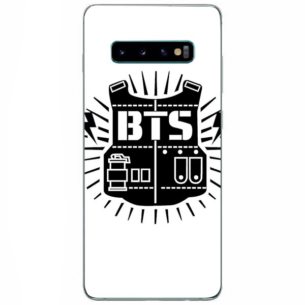 Husa din Silicon, BTS Logo Army pentru Samsung Galaxy S10, Multicolor