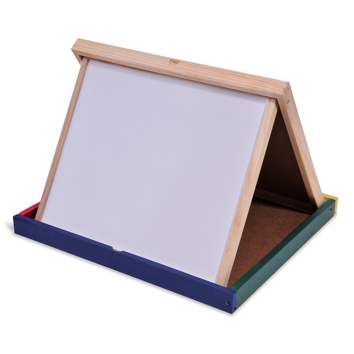 Tabla cu doua fete, Zola®, pliabila, 40x40 cm