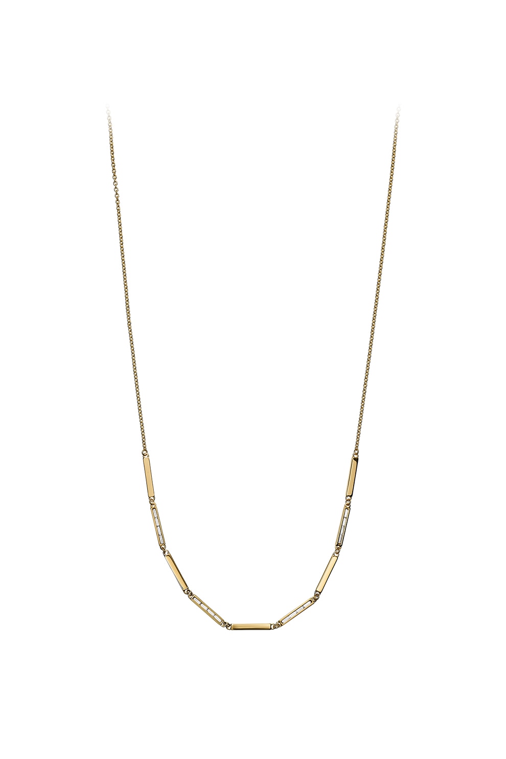 Emporio Armani, Colier cu cristale, Auriu