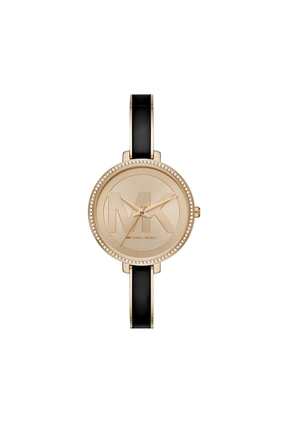 Michael Kors, Ceas rotund cu cristale, Negru