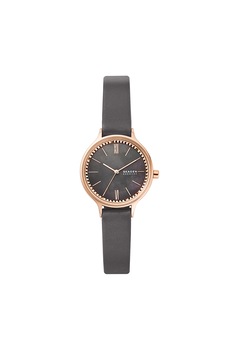 Skagen, Ceas cu o curea si cu un cadran mother of pearl Anita, Gri inchis Skagen, Ceas cu o curea si cu un cadran mother of pearl Anita, Gri inchis
