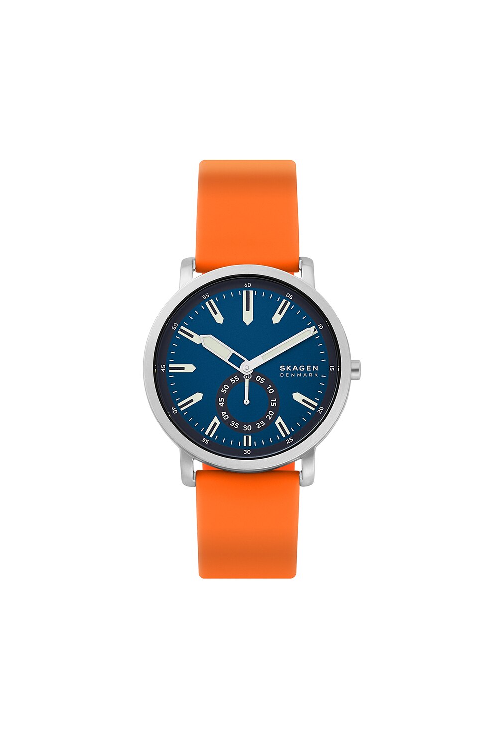 Skagen, Ceas cu o curea de silicon Colden, Oranj mandarina