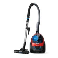aspirator profesional philips fara sac cu filtru allergy h13  putere 900 w tehnologie powercyclone 5 flux de aer 278 ls nivel de zgomot 75 db tub telescopic metalic rosu imagen 20_0_
0