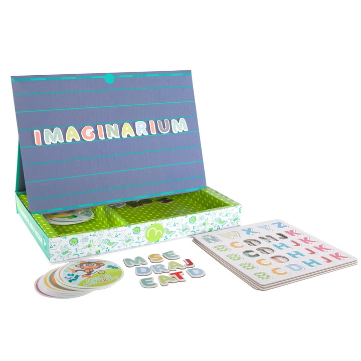 Магнитна дъска с азбука, Imaginarium, Magnetic ABC, 176 части, азбука, Многоцветен, +3 години