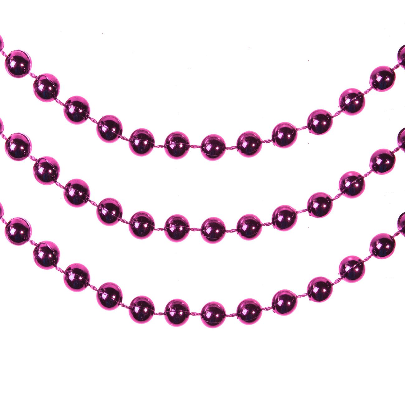 Sirag de margele decorative pentru brad de Craciun, Marbest Grand Shop, mov, 8.5 m