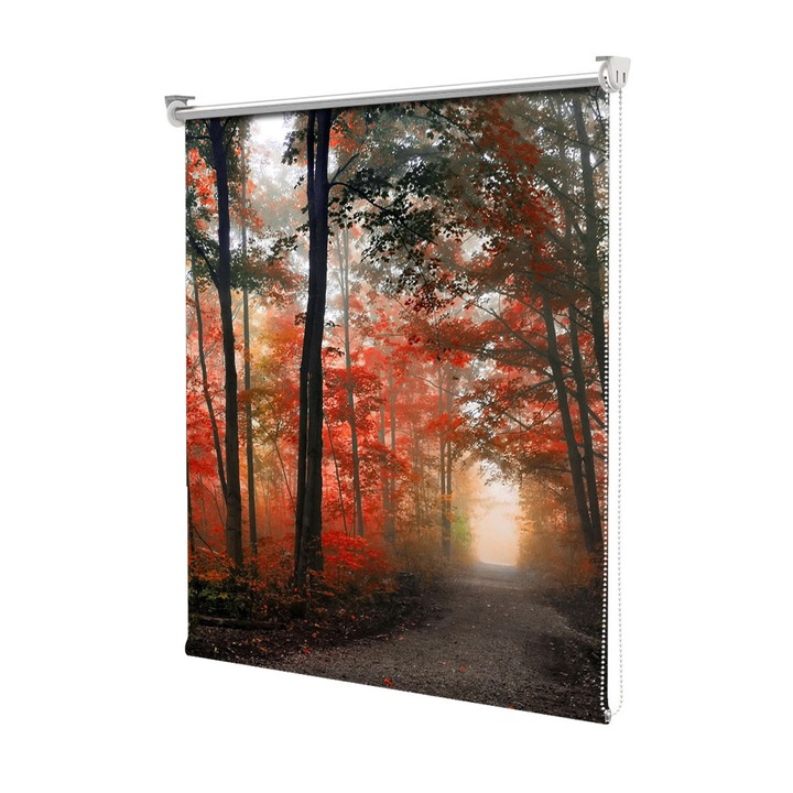 Rolete Art Shade Multicolore tip Jaluzele cu Rulou si sistem inclus Toamna Umbre luminoase, Decoratiuni, Latime 180 cm x Inaltime 250 cm