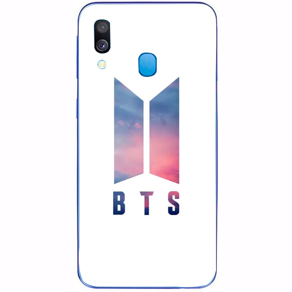 Husa din Silicon, BTS Logo Colours pentru Samsung Galaxy A40, Multicolor