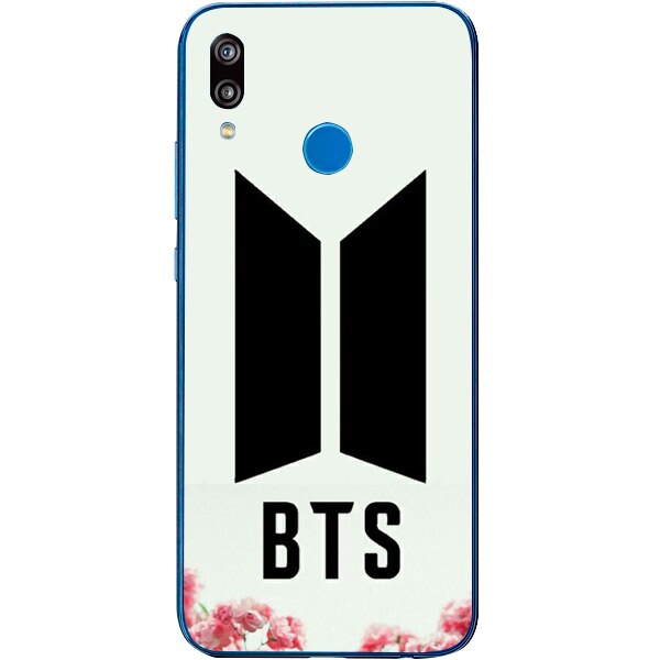 Husa din Silicon, BTS Logo Flowers pentru Huawei P Smart Z, Multicolor