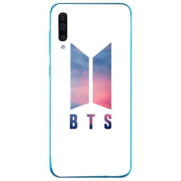 Husa din Silicon, BTS Logo Colours pentru Samsung Galaxy A50, Multicolor