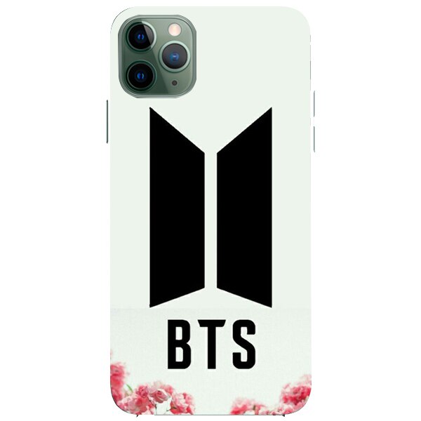 Husa din Silicon, BTS Logo Flowers pentru iPhone 11 Pro Max, Multicolor