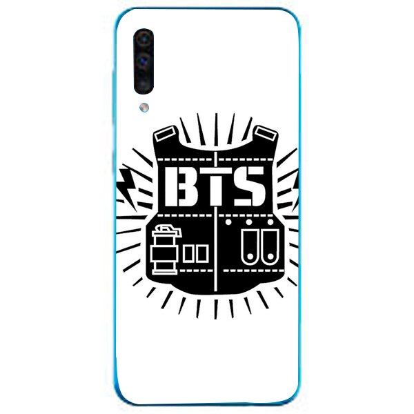 Husa din Silicon, BTS Logo Army pentru Samsung Galaxy A70, Multicolor