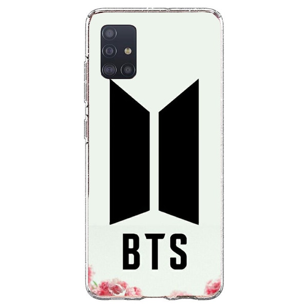 Husa din Silicon, BTS Logo Flowers pentru Samsung Galaxy A51, Multicolor
