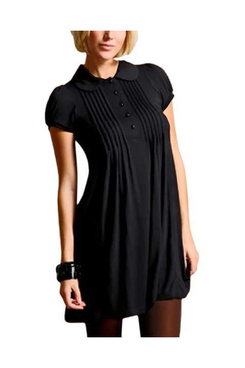 Рокля Eviza, С яка и копчета, Памук