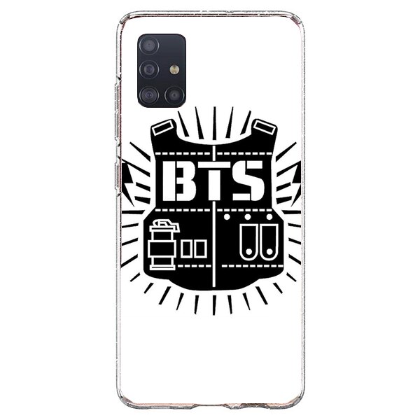 Husa din Silicon, BTS Logo Army pentru Samsung Galaxy A51, Multicolor