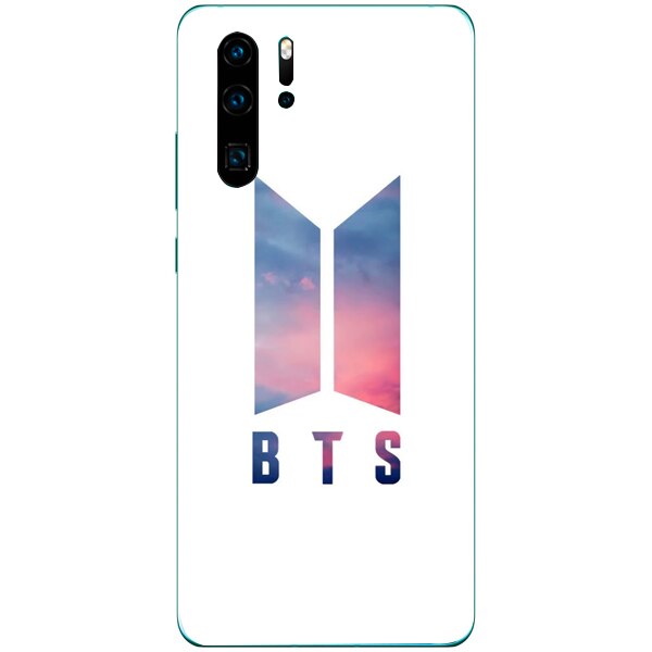 Husa din Silicon, BTS Logo Colours pentru Huawei P30 Pro, Multicolor