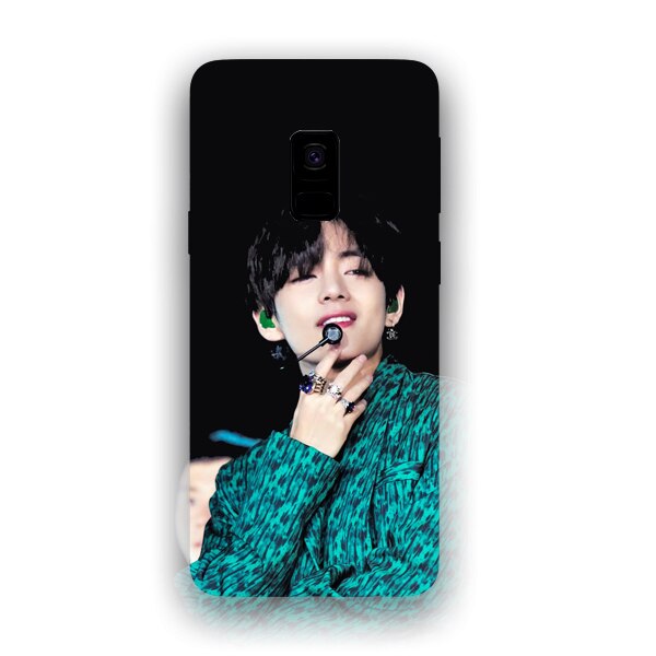 Husa din Silicon, BTS Kim Tae-Hyung pentru Samsung Galaxy S9 Plus, Multicolor
