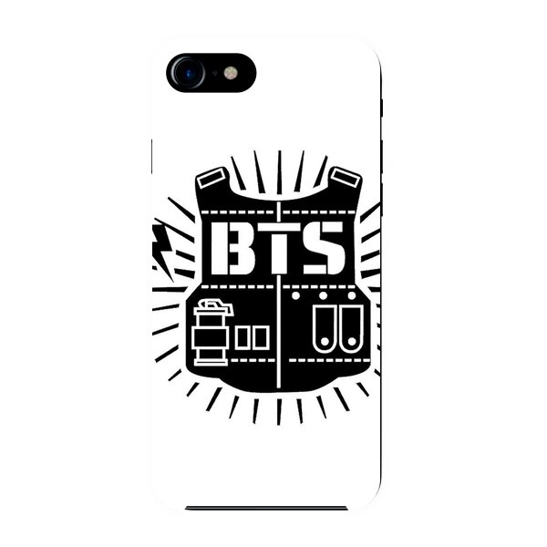 Husa din Silicon, BTS Logo Army pentru iPhone 7, Multicolor