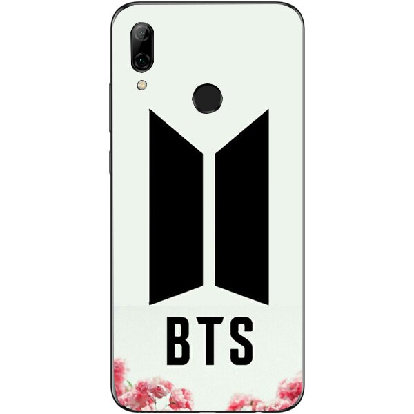Husa din Silicon, BTS Logo Flowers pentru Huawei P Smart (2019), Multicolor