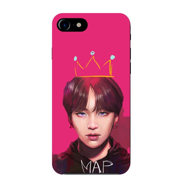 Husa din Silicon, BTS Map of the soul pentru iPhone 7, Multicolor