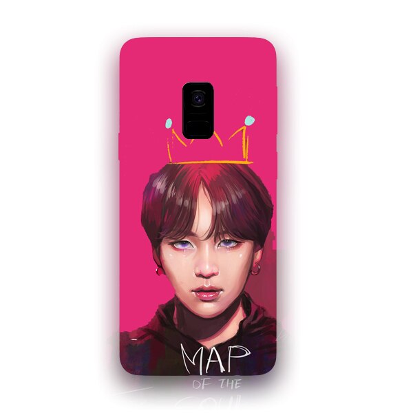 Husa din Silicon, BTS Map of the soul pentru Samsung Galaxy S9 Plus, Multicolor