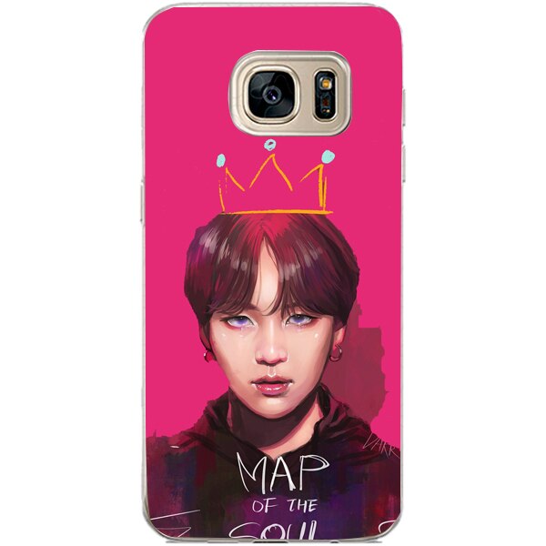 Husa din Silicon, BTS Map of the soul pentru Samsung Galaxy S7 Edge, Multicolor