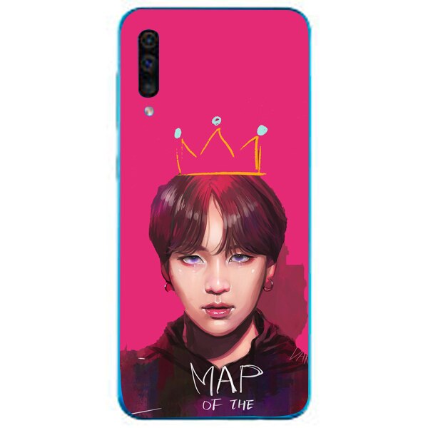 Husa din Silicon, BTS Map of the soul pentru Samsung Galaxy A70, Multicolor