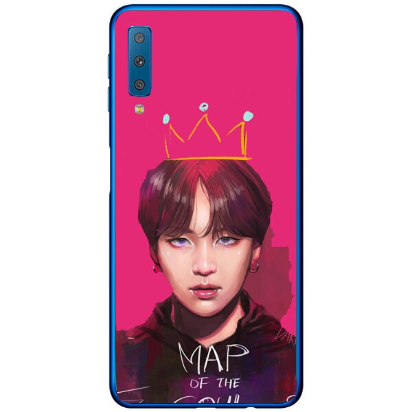 Husa din Silicon, BTS Map of the soul pentru Samsung Galaxy A7 (2018), Multicolor