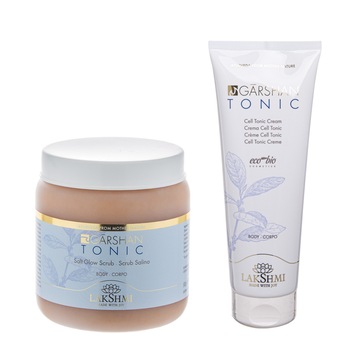 Set 2 produse anticelulitice pentru celulita moale 750ml, Lakshmi, crema anticelulitica si scrub cu saruri de mare, sustine curele de slabit, cu alge marine, certificare bio-organica Set 2 produse anticelulitice pentru celulita moale 750ml, Lakshmi, crema anticelulitica si scrub cu saruri de mare, sustine curele de slabit, cu alge marine, certificare bio-organica