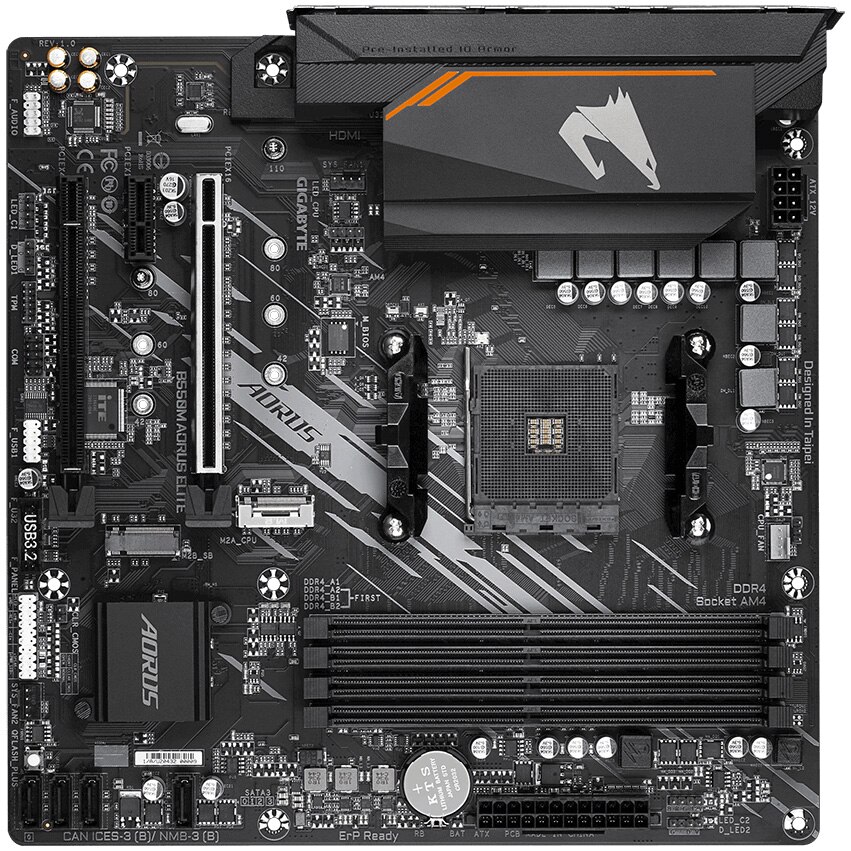 Placa de baza Gigabyte B550M AORUS ELITE, Socket AM4