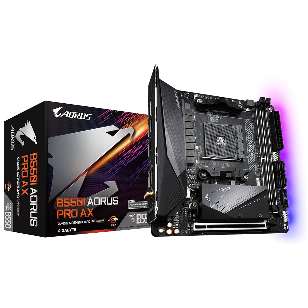 Placa de baza Gigabyte B550I AORUS PRO AX, Socket AM4 - eMAG.ro