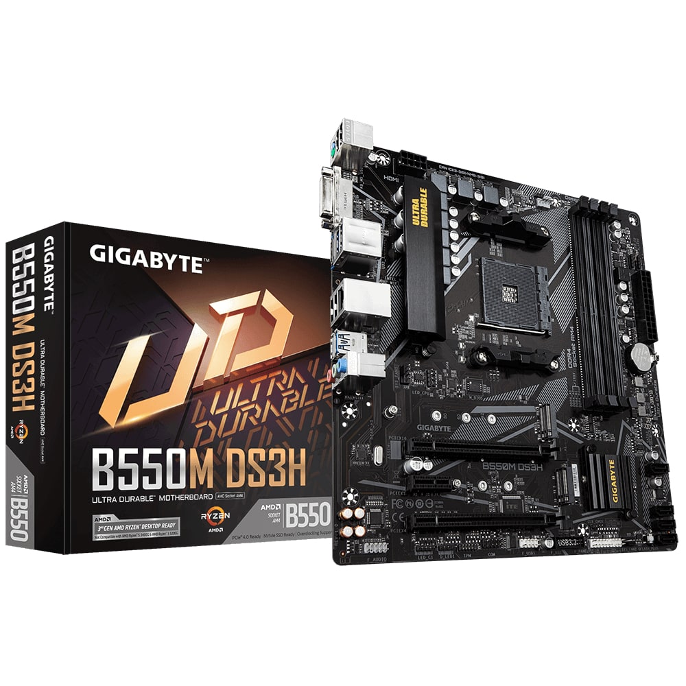 Placa de baza Gigabyte B550M DS3H, Socket AM4 - eMAG.ro