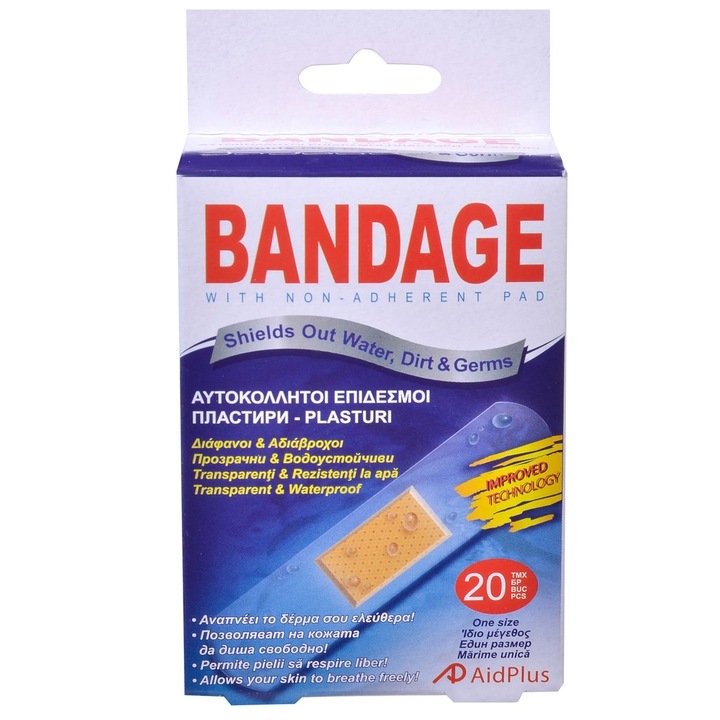 Set 20 plasturi rezistenti la apa, Maison du Paradis