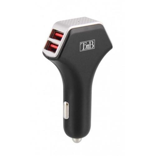 Incarcator auto negru TNB 8.0A 4 USB ports