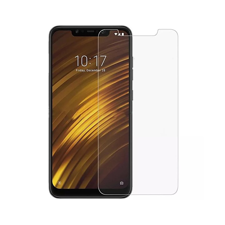 Protector de sticla, DeTech, pentru Xiaomi Pocophone F1, 0.3mm, Transparent