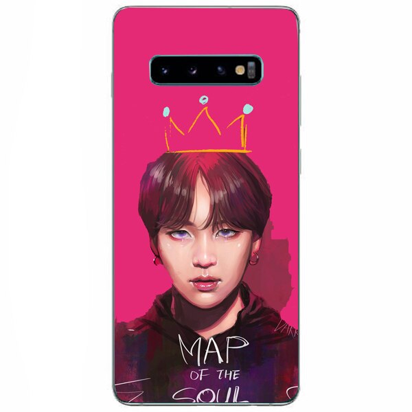 Husa din Silicon, BTS Map of the soul pentru Samsung Galaxy S10 Plus, Multicolor