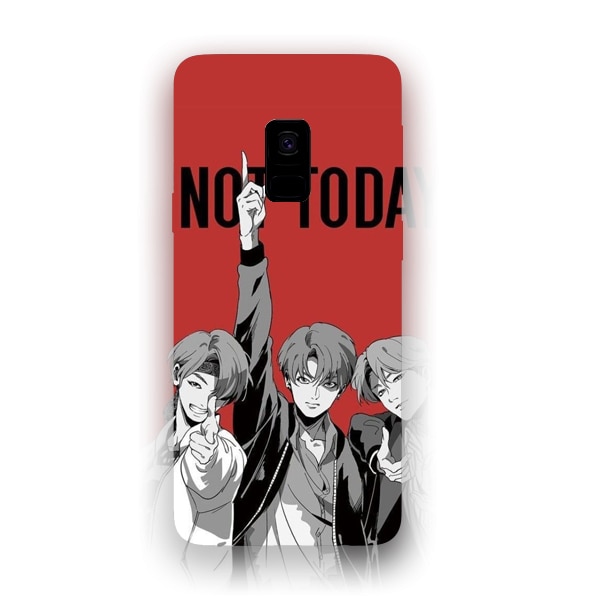 Husa din Silicon, BTS Not today pentru Samsung Galaxy S9, Multicolor