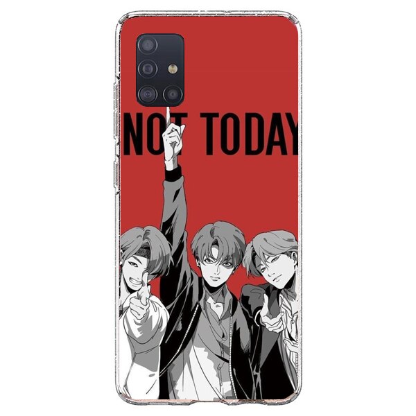 Husa din Silicon, BTS Not today pentru Samsung Galaxy A51, Multicolor