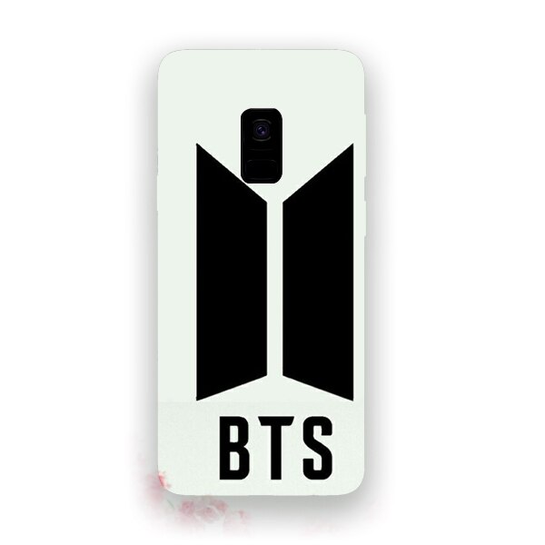 Husa din Silicon, BTS Logo Flowers pentru Samsung Galaxy S9, Multicolor