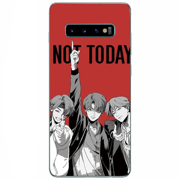 Husa din Silicon, BTS Not today pentru Samsung Galaxy S10 Plus, Multicolor