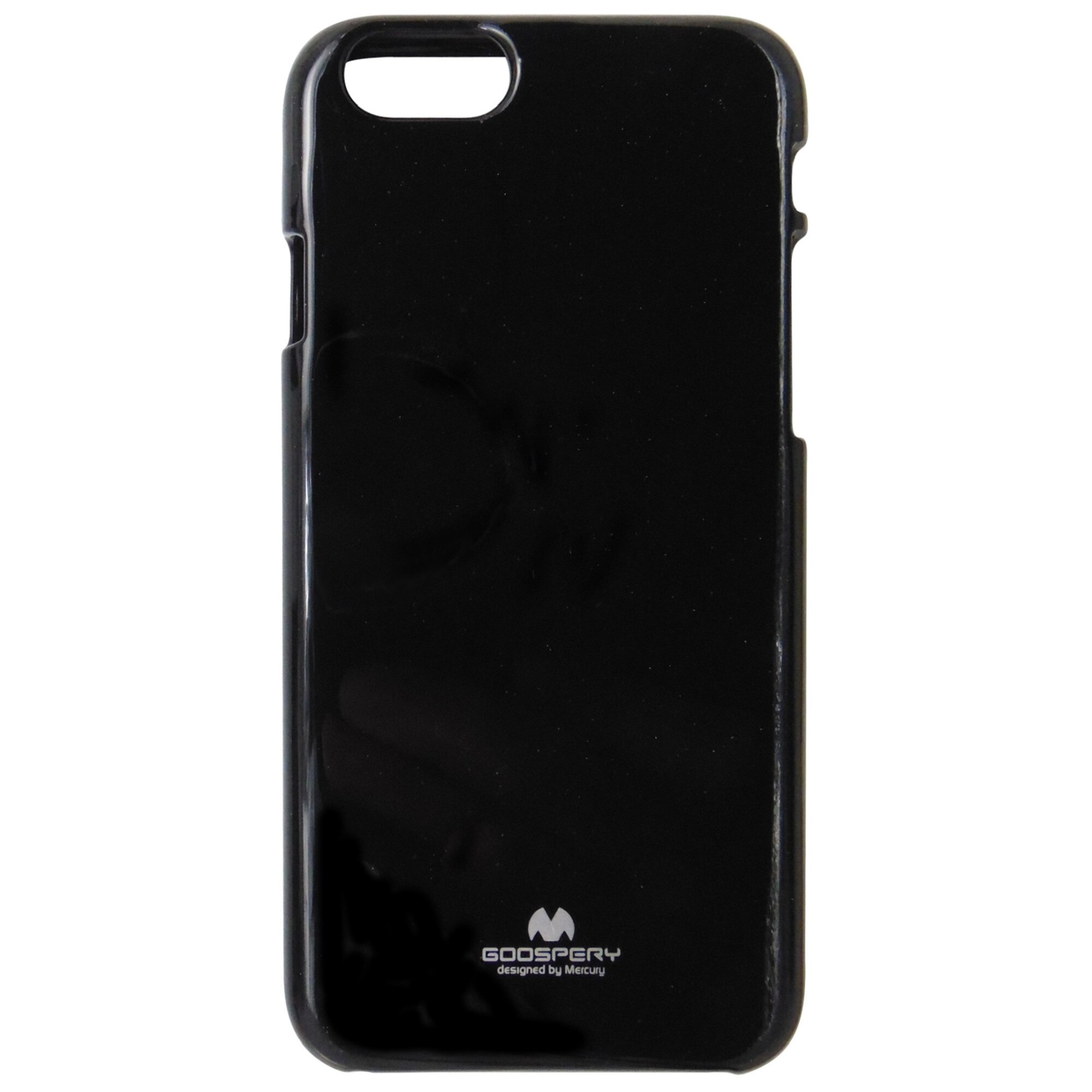 Husa silicon TPU Mercury Jelly Pearl neagra pentru Apple iPhone 6, 6S
